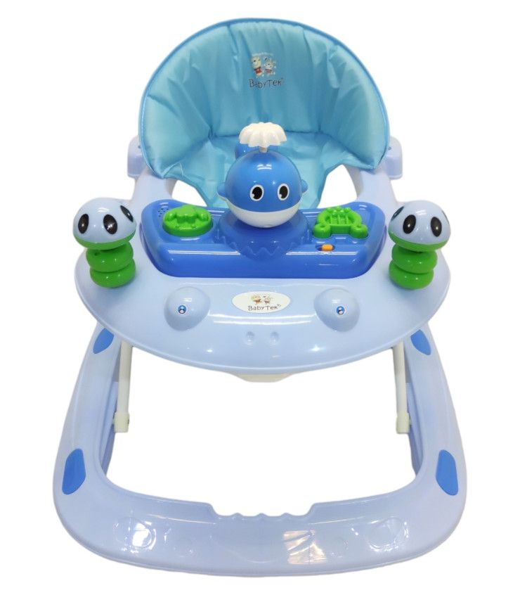 Andadera para Bebés The Baby Shop con llantas de gel y juguetero Azul 