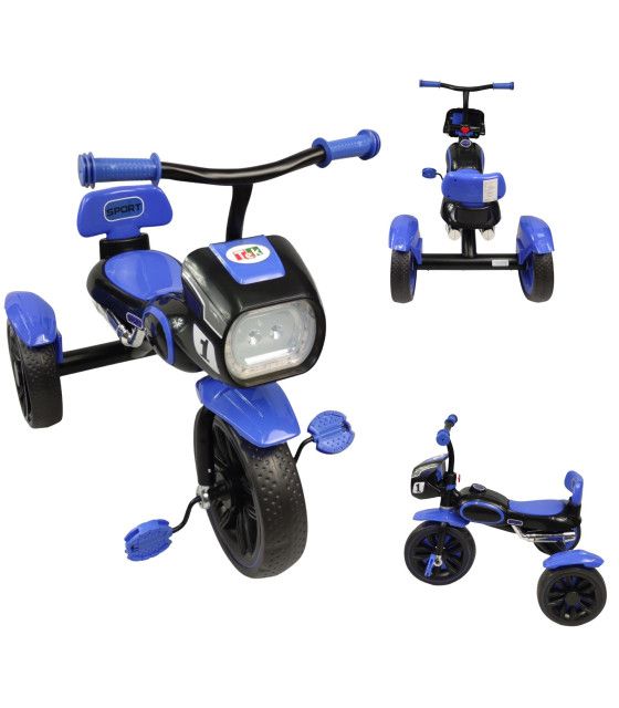 Triciclo para Niños diseño de Motocicleta y Con Luz y Sonido The Baby Shop - 1