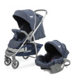 Carriola de Viaje Plegable con Portabebe Manubrio Reverisble